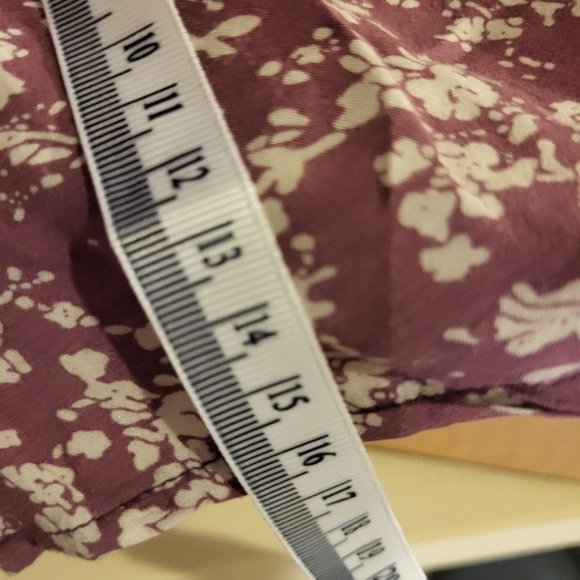 Anthropologie TULLE Peplum Boatneck Top Plum & Ivory M - Picture 10 of 10